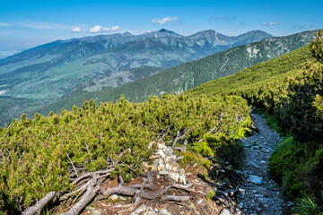 Western Tatras from High Tatras mountains, Slovakia