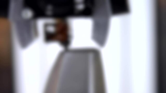 Blurred background. The 4ht industrial revolution.