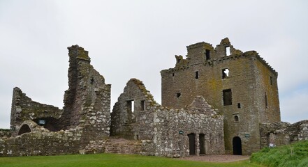 Fototapeta na wymiar Ruins at Dunnottar Castle, Stonehaven, Scotland, UK