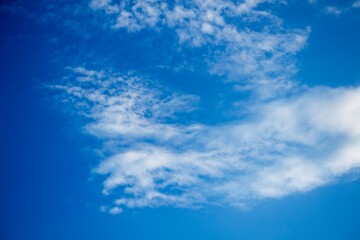 Beautiful blue sky with clouds.