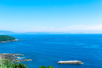 長崎県長崎市　ながさきサンセットロードからの五島灘の眺望