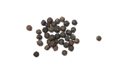 Black Pepper Isolated on White Background