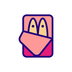 sardine icon vector illustration filled outline style. food icon set.