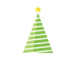 Fototapeta premium Vector christmas tree. Christmas tree icon. 