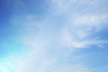 Blue sky clouds blurred during morning open view out windows beautiful summer spring and peaceful nature background.