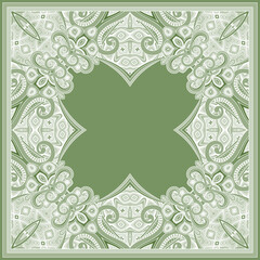 Vector abstract ornamental vintage ethnic frame