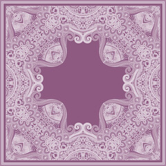 Vector abstract ornamental vintage ethnic frame