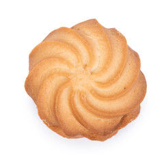 Single spiral biscuit cookie