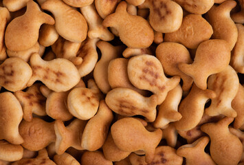Pile of fish-shaped cookies