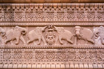 A war scene in a battle ground, Ancient Indian sculptures
