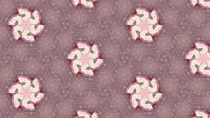 Abstract Hex Kaleidoscopic Fractal Design For Background. Decorative Graphic Illustration with mandala Pattern. Multicolor Symmetrical Modern art for Decorative Phone Wallpaper. Bright Digital Art.