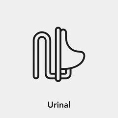 urinal icon vector sign symbol