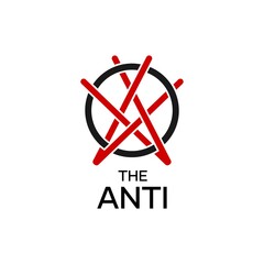 Abstract A Letter Satanic Logo Design Template