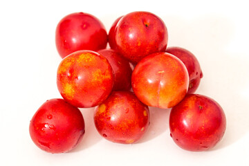 Bright red plum