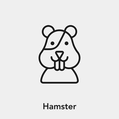 hamster icon vector sign symbol