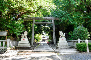 a gateway of a shinto shrine