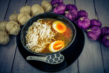 Japanische Ramen Suppe