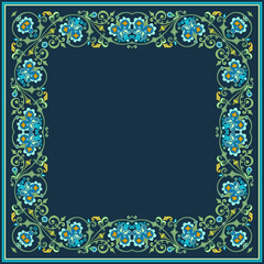 Vector decorative floral ethnic illustration