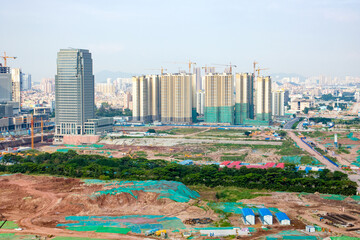 Guangzhou Tianhe International Financial City under construction