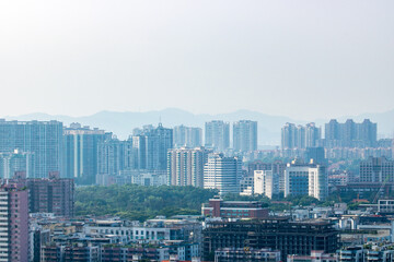 Fototapeta na wymiar Guangzhou Tianhe International Financial City under construction