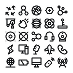 Science and Technology Line Vector Icons 6