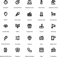 Objects Line Vector Icons 2