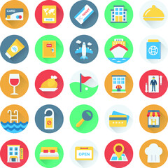 Hotel and Restaurant Vector Icons 1
