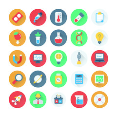 Science and Technology Colored Vector Icons 1