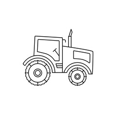 linear simple tractor icon