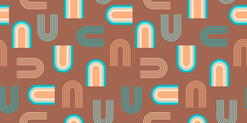 Abstract geometric seamless pattern. Contemporary style. Modern design