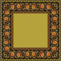 Vector decorative floral ethnic illustration