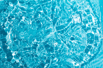 Cool and transparent ice cubes in summer