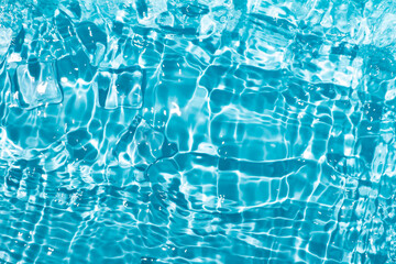 Cool and transparent ice cubes in summer