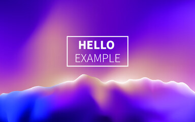 Dream poster with soft red and blue shades of ellipse