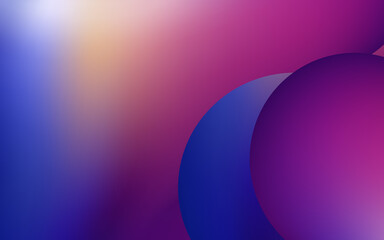 Red and blue soft gradient mountain vector poster