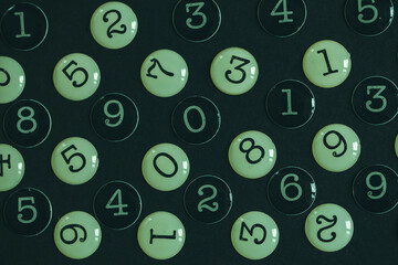 Background of numbers. from zero to nine. Seamless texture with Color. Mathematic backdrop. Random. maths symbols. Numerical figures