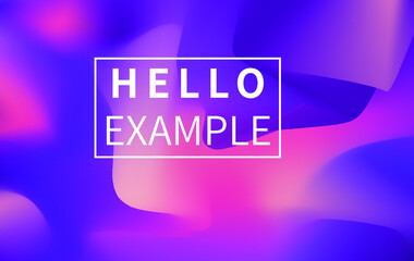 Red and blue soft gradient mountain vector poster