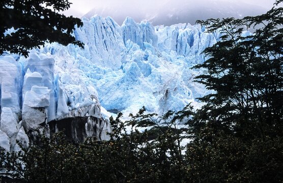 Auswirkung der Erderw&auml;rmung - Gletscherbruch mit Blaueis - Patagonien