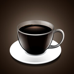 black coffee cup