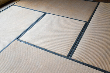 Tatami mat-specific Japanese floor texture-useful design element.