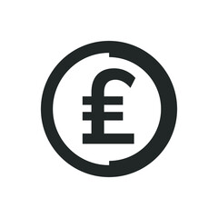 Fototapeta premium Pound currency icon