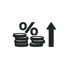 High interest rate icon