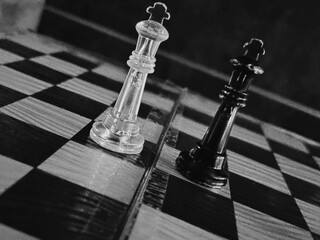 black chess pieces