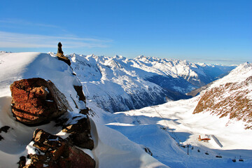 Hochgurgl Obergurgl Otztal ski resort in the Western Tyrol Austrian Alps Austria