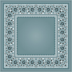 Vector abstract decorative floral ethnic ornamental illustration