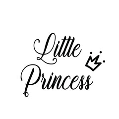 Fototapeta na wymiar little princess lettering design vector