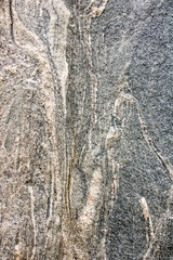 Texture of black and white alternating granite