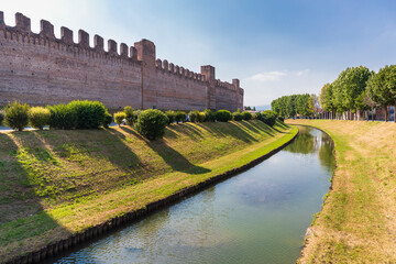 The walled town of Cittadella in Italy