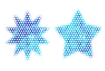 Light Green, Yellow vector texture with colorful hexagons.