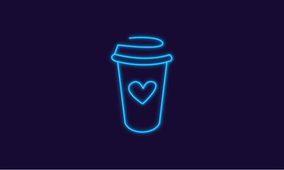 vector illustration of a cups of coffee